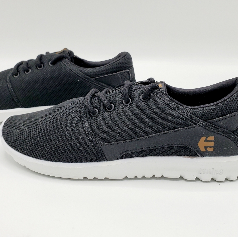 Etnies Kid's Scout Black & White Lightweight Shoes